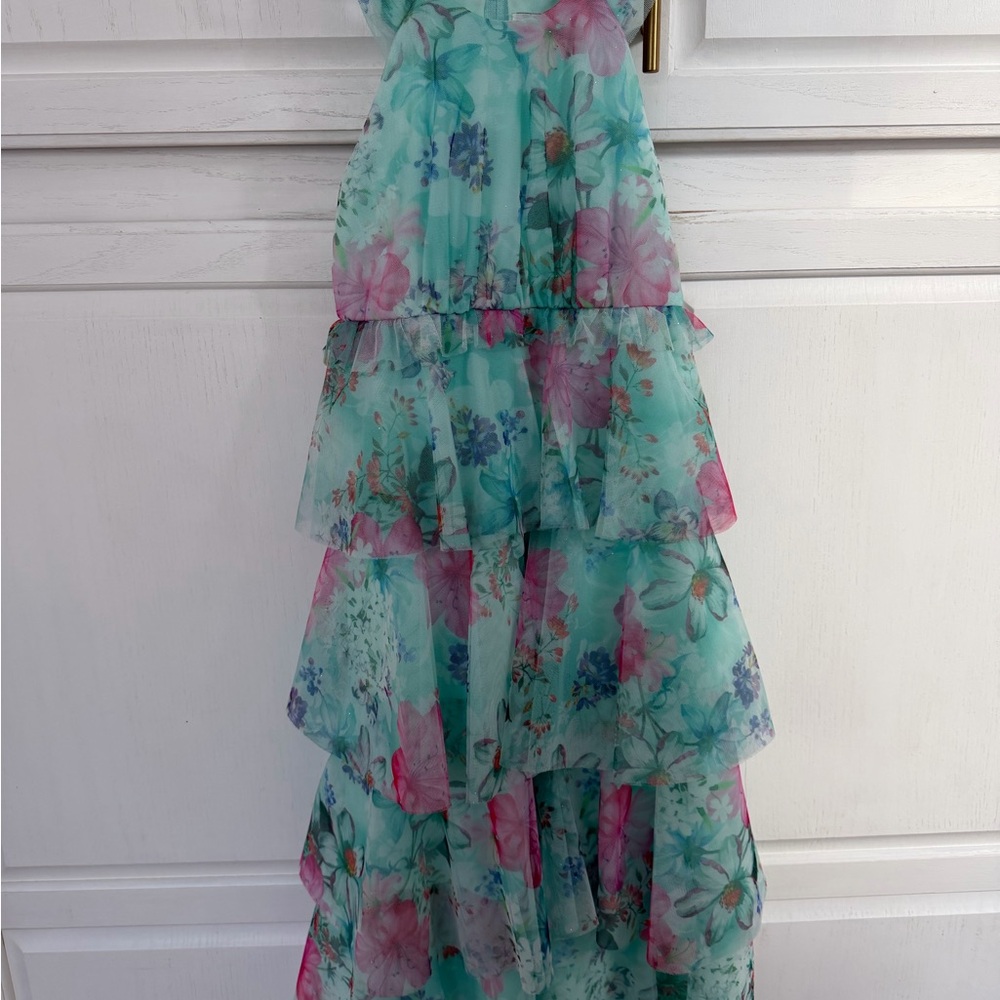 Floral Tiered Kids Dress